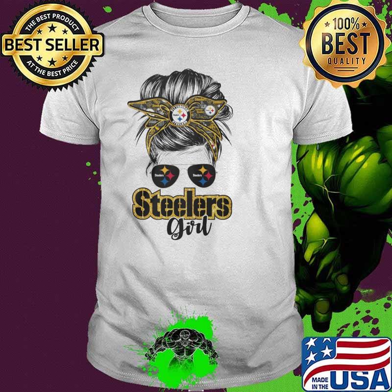Official pittsburgh Steelers girl glass shirt