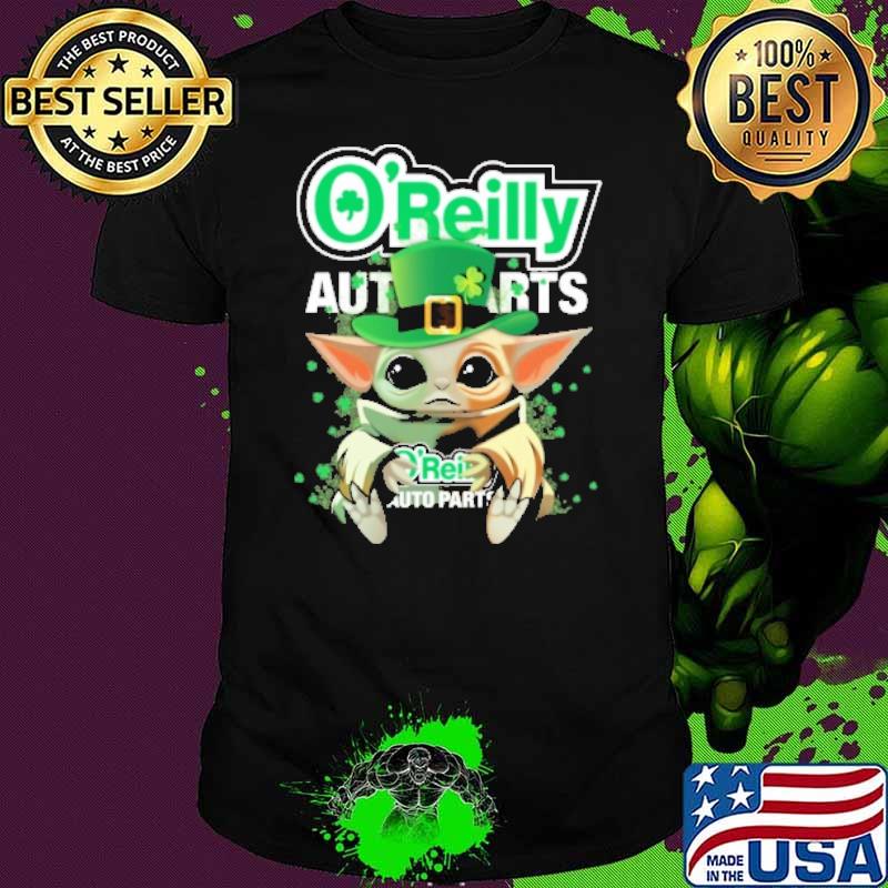 O'reilly auto parts baby yoda St.Patrick's day shirt
