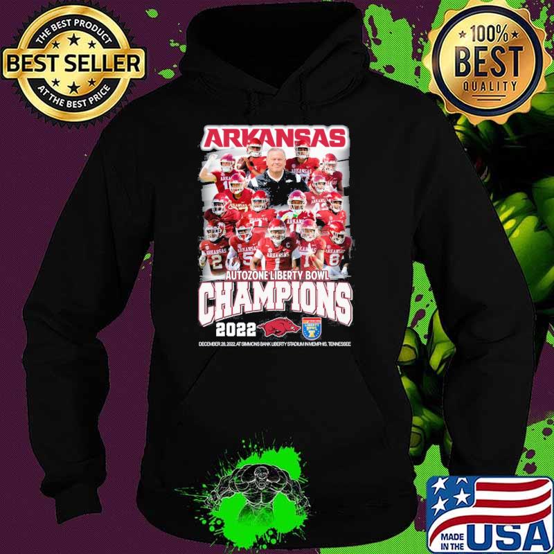 Original arkansas autozone liberty bowl champions 2022 s Hoodie Original arkansas autozone liberty bowl champions 2022 s Hoodie