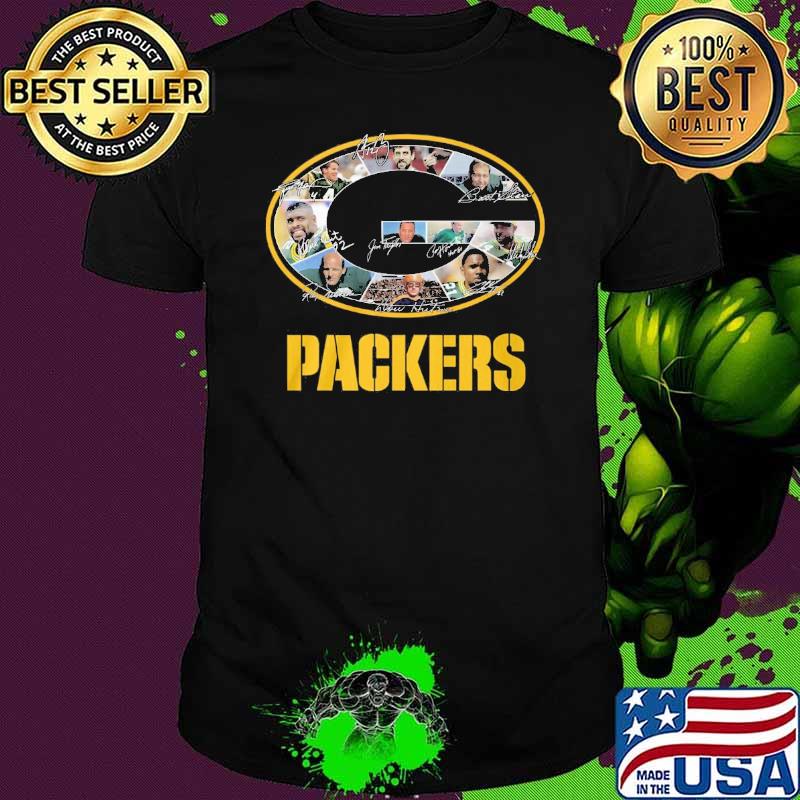 Original green bay Packers sport signatures shirt