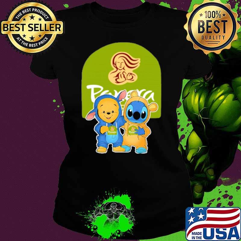 Panera Pooh and stitch s Ladies tee Panera Pooh and stitch s Ladies tee