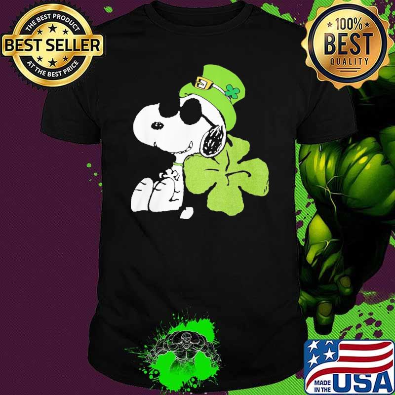 Peanuts St. Patrick's Snoopy Lucky Clover shirt
