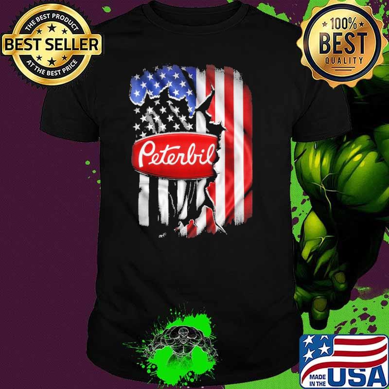 Peterbilt America flag shirt