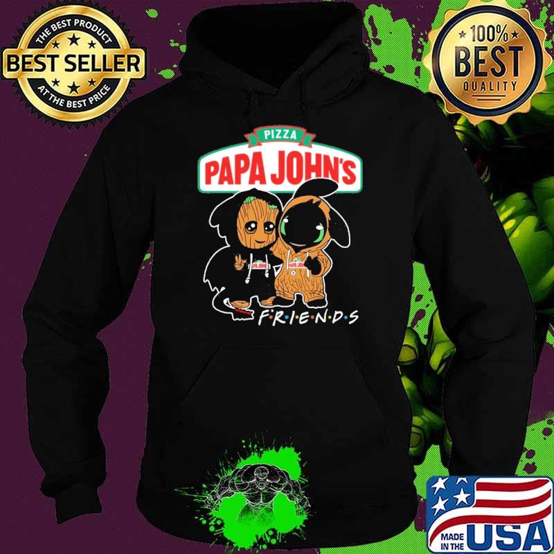 Pizza papa john't friends groot and toothless s Hoodie Pizza papa john't friends groot and toothless s Hoodie