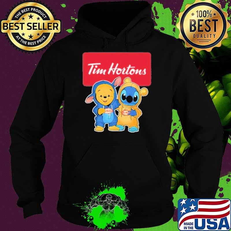 Pooh and Stitch Tim Hortons s Hoodie Pooh and Stitch Tim Hortons s Hoodie