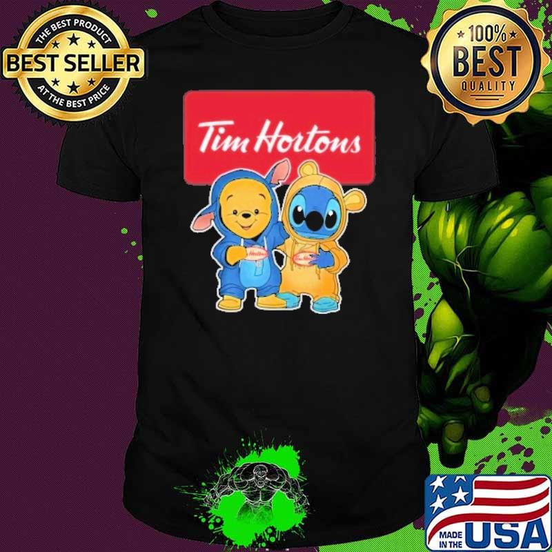 Pooh and Stitch Tim Hortons shirt