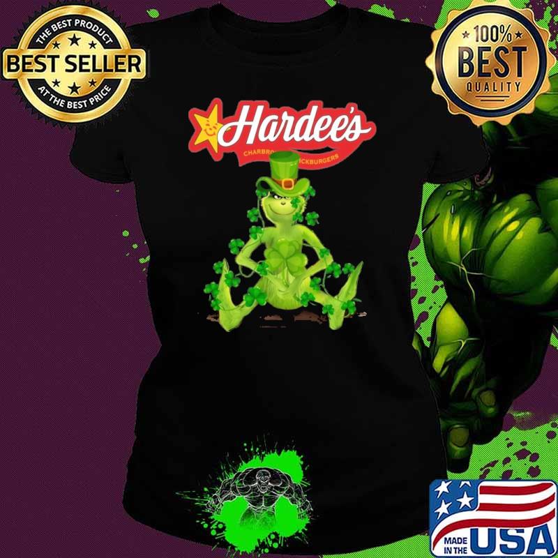 Premium grinch St.Patrick's day hardee's s Ladies tee Premium grinch St.Patrick's day hardee's s Ladies tee