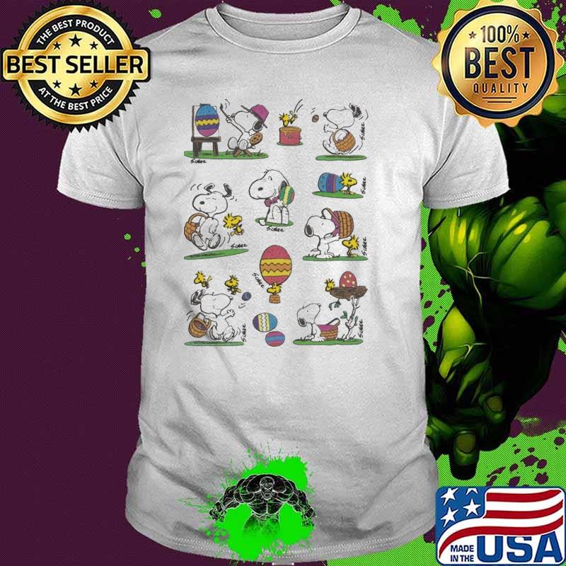 Premium snoopy woodstocks Easter egg shirt