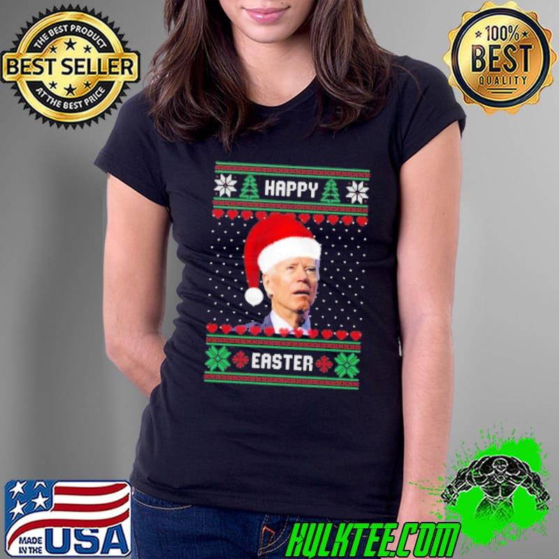 Santa Joe Biden Happy Easter Ugly Christmas shirt