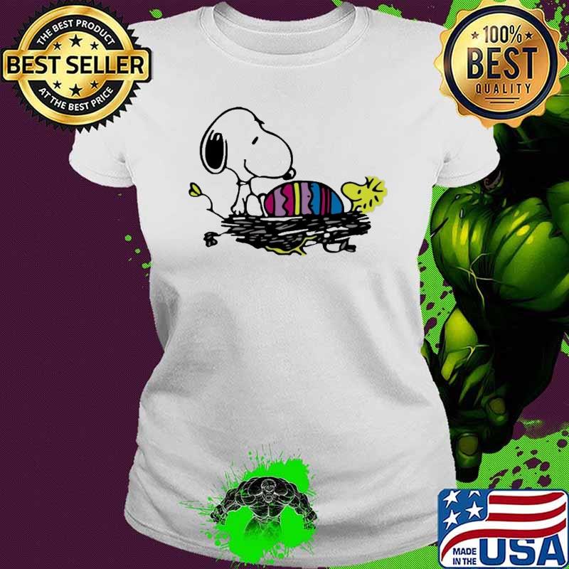Snoopy and woodstocks happy easter egg s Ladies tee Snoopy and woodstocks happy easter egg s Ladies tee