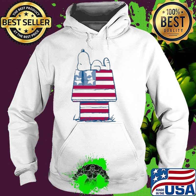 Snoopy sleep on the house America flag s Hoodie Snoopy sleep on the house America flag s Hoodie