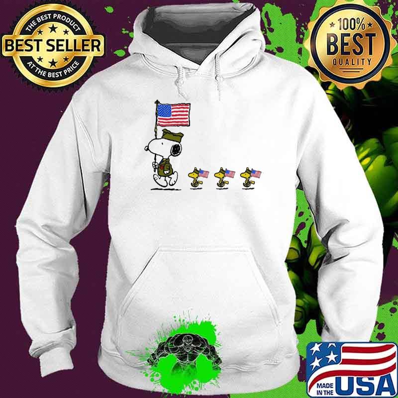 Snoopy woodstock America flag veteran s Hoodie Snoopy woodstock America flag veteran s Hoodie