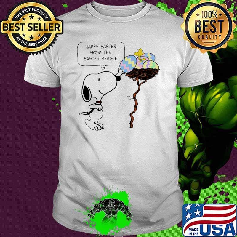 Snoopy woodstock happy easter from the easter beagle shirt Snoopy woodstock happy easter from the easter beagle shirt