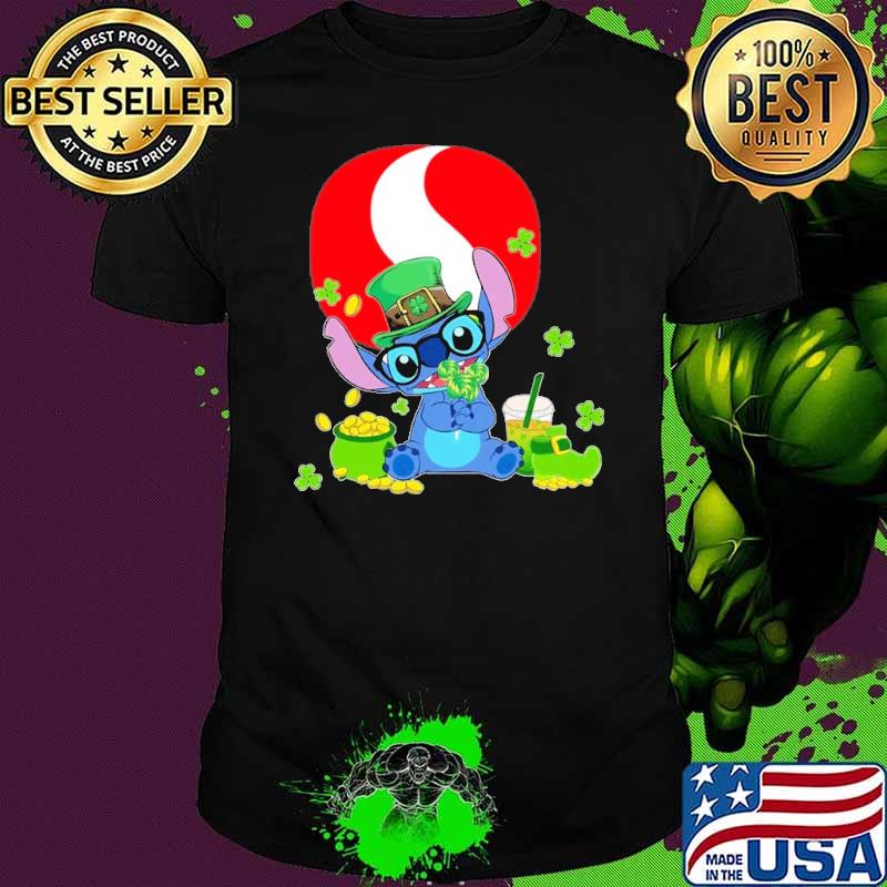 Stitch hug safeway St.Patrick's day shirt