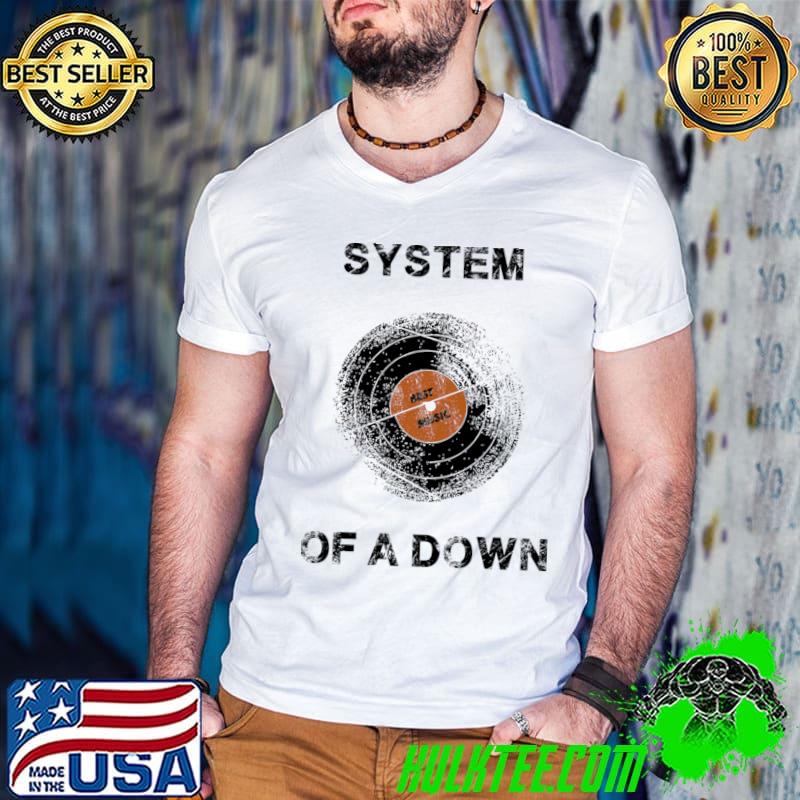 System Of A Down Vintage Vinyl Design T-Shirt