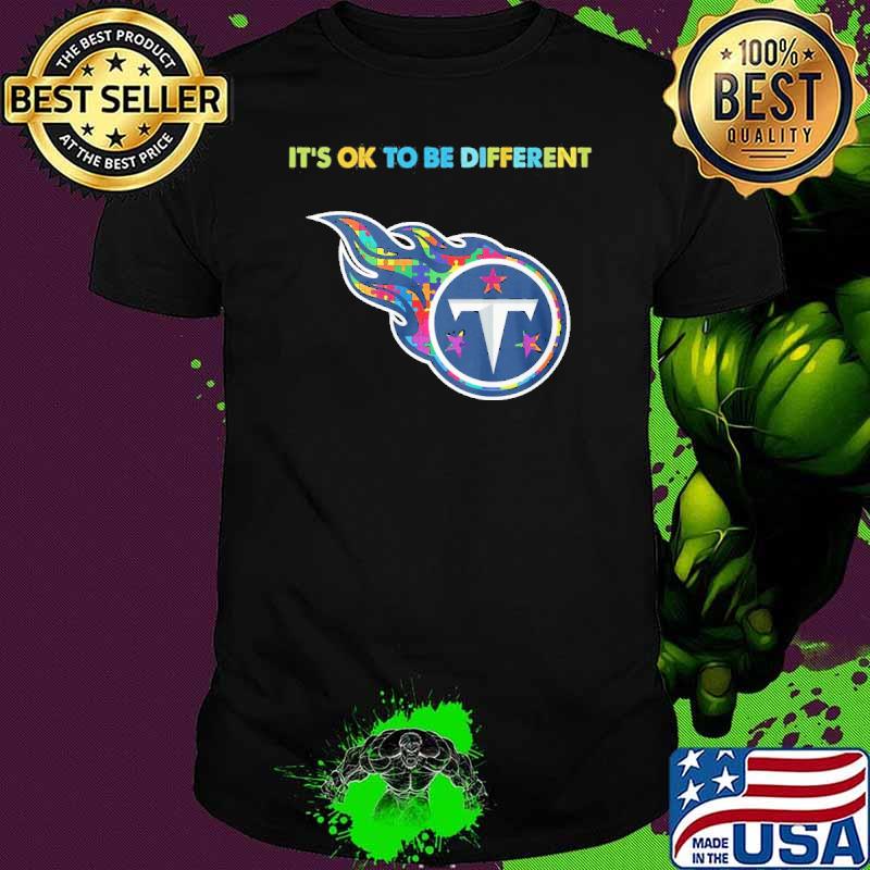 Tennessee Titans it's ok to be different autism shirt