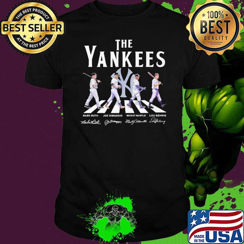 The Yankees Walking Abbey Road signatures shirt