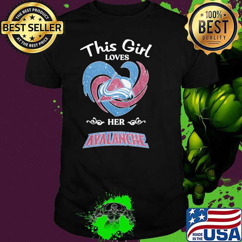 This girl loves her Avalanche diamond heart shirt