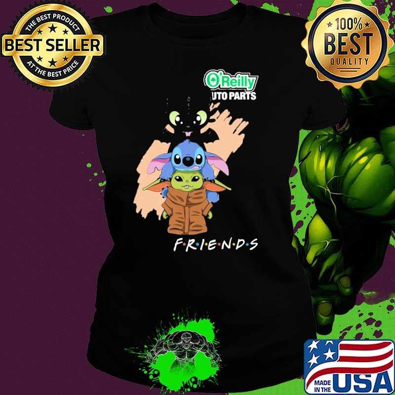 Toothless Stitch Grinch O'reilly auto parts friends shirt