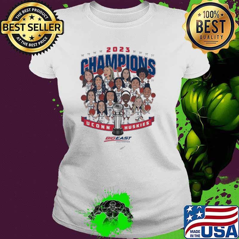 Uconn Huskies NCAA Women’s Basketball Big East Champions 2023 s Ladies tee Uconn Huskies NCAA Women’s Basketball Big East Champions 2023 s Ladies tee