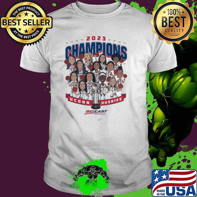Uconn Huskies NCAA Women’s Basketball Big East Champions 2023 shirt