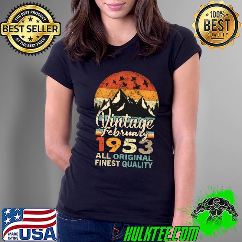 Vintage February 1953 All Original Finest Quality Birthday Legends Mountain T-Shirt