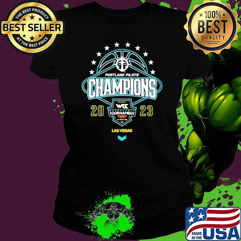 Wcc Bear Black Portland Pilots 2023 Champions Las Vegas Shirt Ladies tee Wcc Bear Black Portland Pilots 2023 Champions Las Vegas Shirt Ladies tee