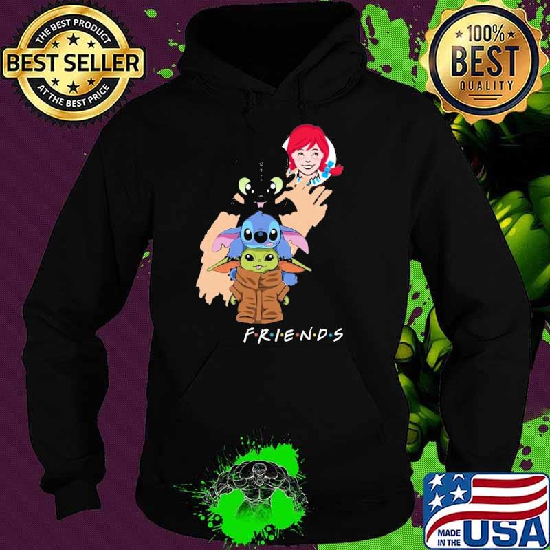 WENDY'S toothless stitch baby yoda friends s Hoodie WENDY'S toothless stitch baby yoda friends s Hoodie