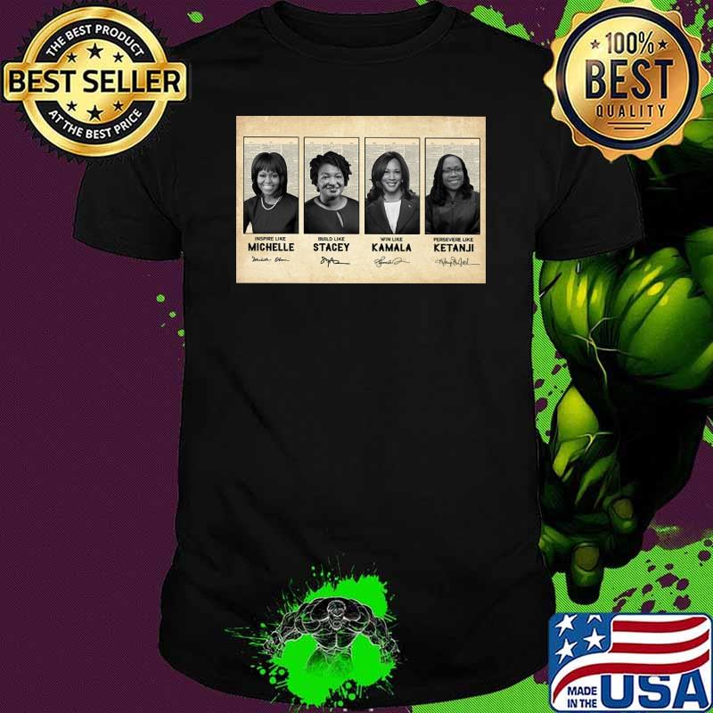 Women's justice Michelle Stacey kamala Ketanji signatures shirt