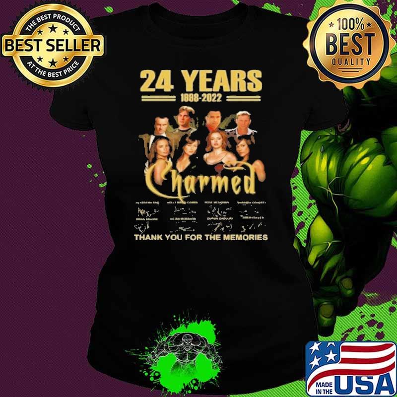 24 years 1998-2022 Charmel thank you for the memories signatures s Ladies tee 24 years 1998-2022 Charmel thank you for the memories signatures s Ladies tee