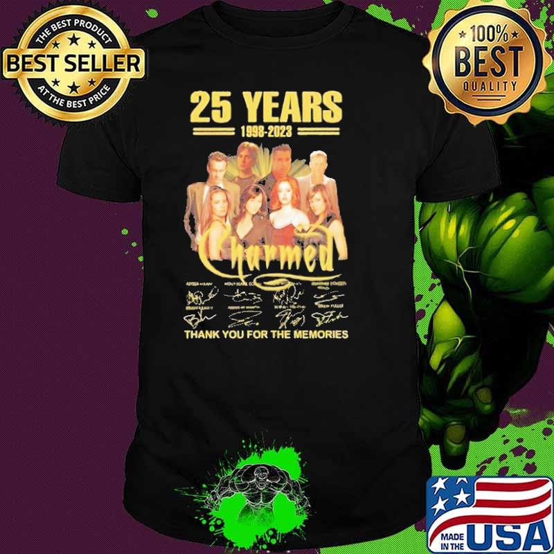 25 years 1998-2023 Charmed thank you for the memories signatures shirt