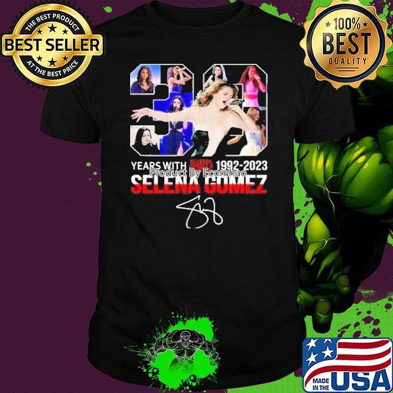 31 years with 1992-2023 Selena Gomez signature shirt