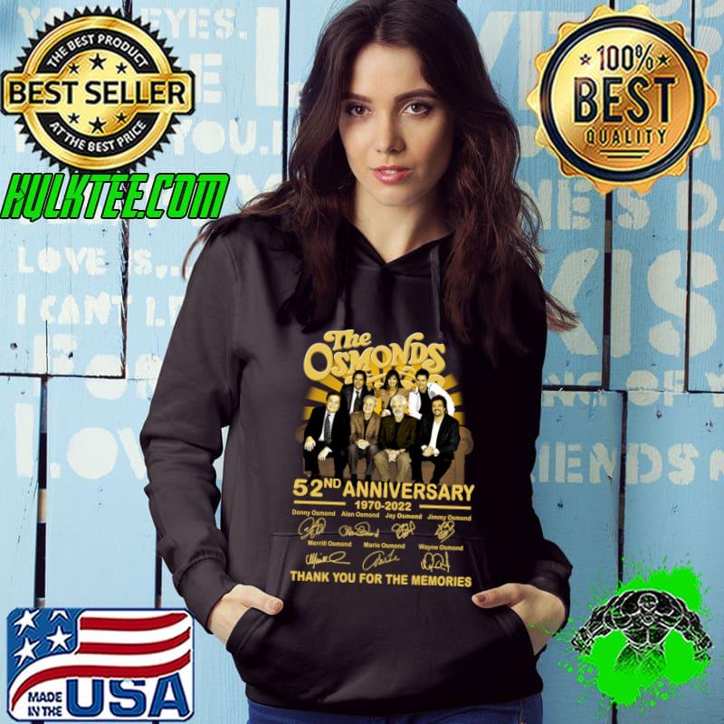 52nd Anniversary 1970 2022 The Osmonds American Music Signatures T-Shirt Hoodie 52nd Anniversary 1970 2022 The Osmonds American Music Signatures T-Shirt Hoodie