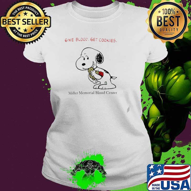 90s Peanuts Snoopy Give Blood get cookies Active miller memorial blood center s Ladies tee 90s Peanuts Snoopy Give Blood get cookies Active miller memorial blood center s Ladies tee