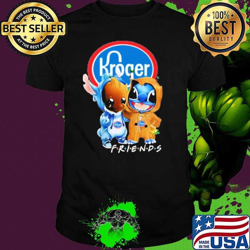 Baby groot and Stitch Kroger friends shirt