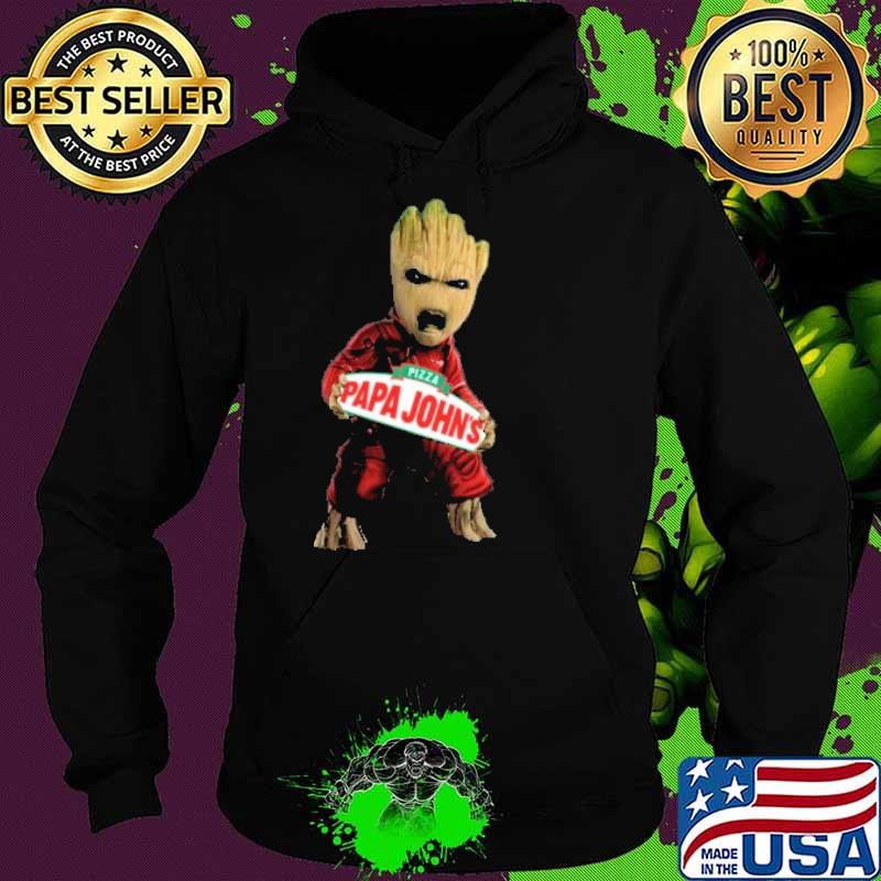 Baby groot Pizza papa john's s Hoodie Baby groot Pizza papa john's s Hoodie