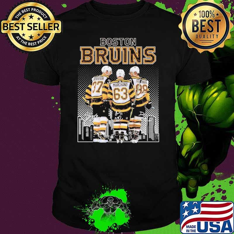 Boston Bruins Marchand signatures shirt