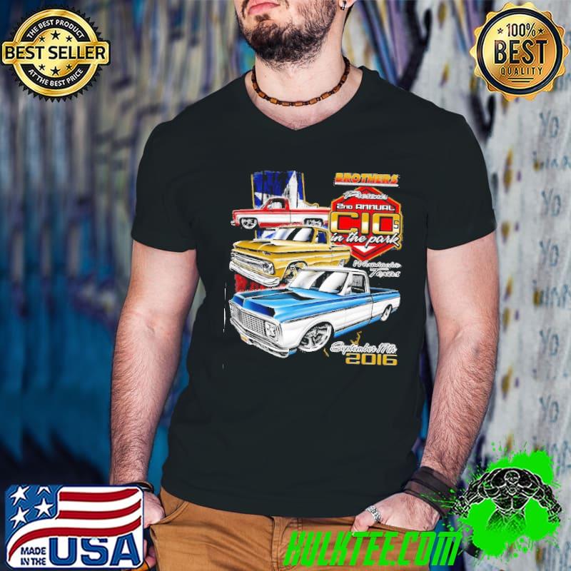 CHEVY C10 2016 brothers presents 2nd annual in the park s Guys V Neck CHEVY C10 2016 brothers presents 2nd annual in the park s Guys V Neck