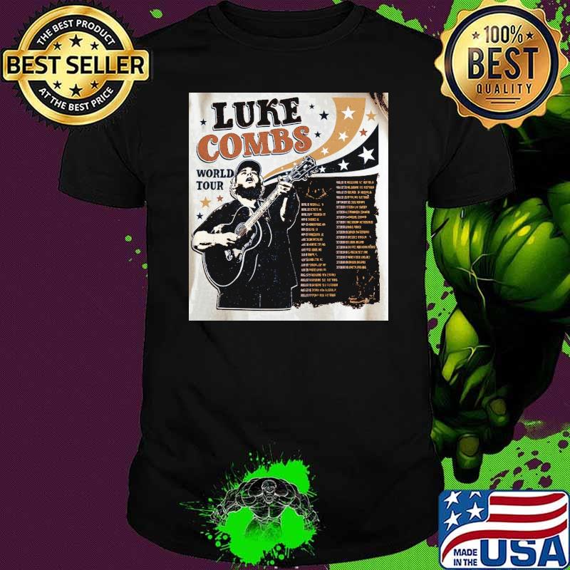 Country Concert Combs Crazy Bullhead Luke combs world tour shirt