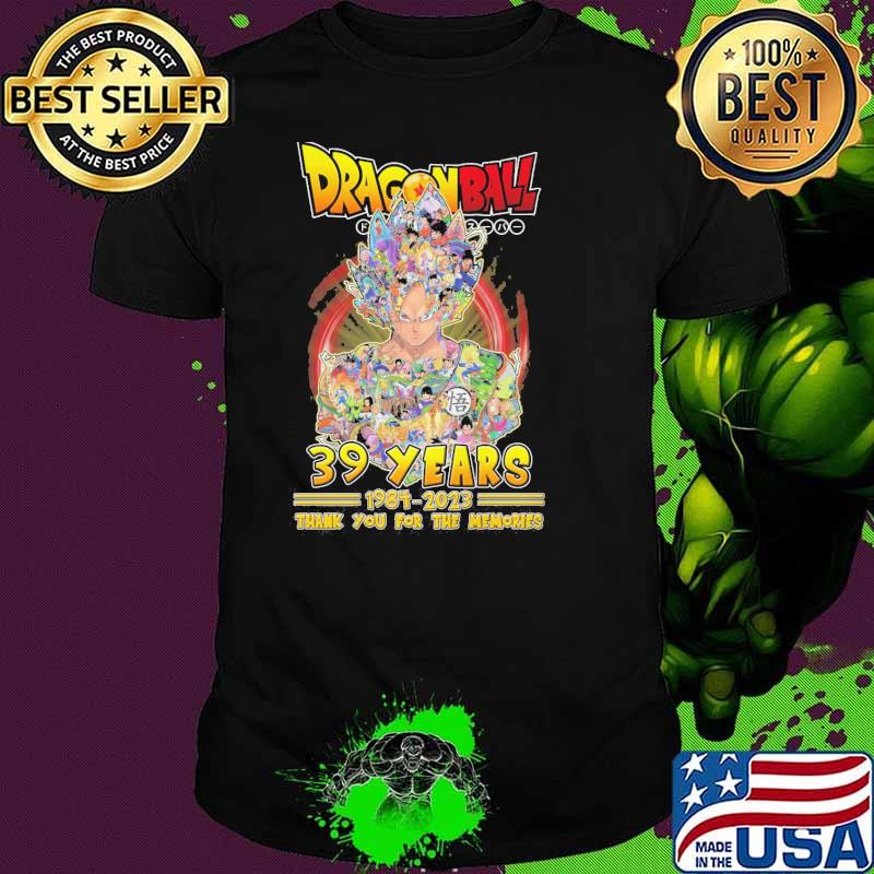 Dragonball 39 years 1984-2023 thank you for the memories shirt