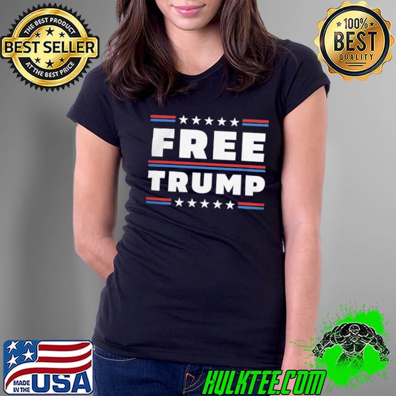 Free Trump America flag shirt