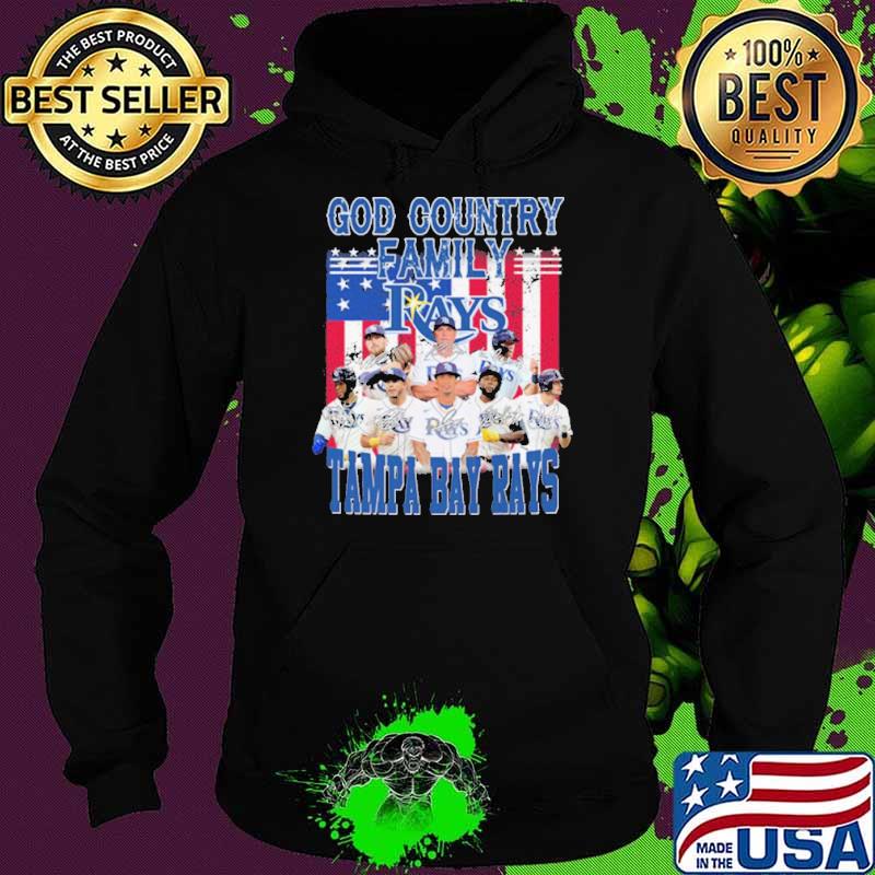 God country family Rays Tampa bay rays America flag signatures s Hoodie God country family Rays Tampa bay rays America flag signatures s Hoodie