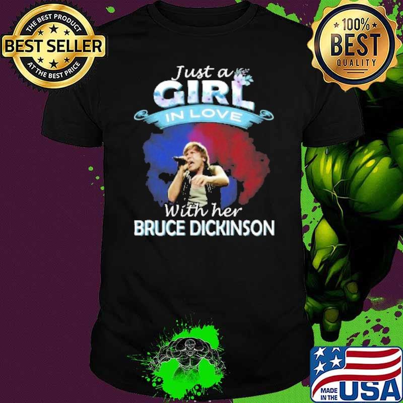 Just a girl in love with her Bruce Dickinson shirt