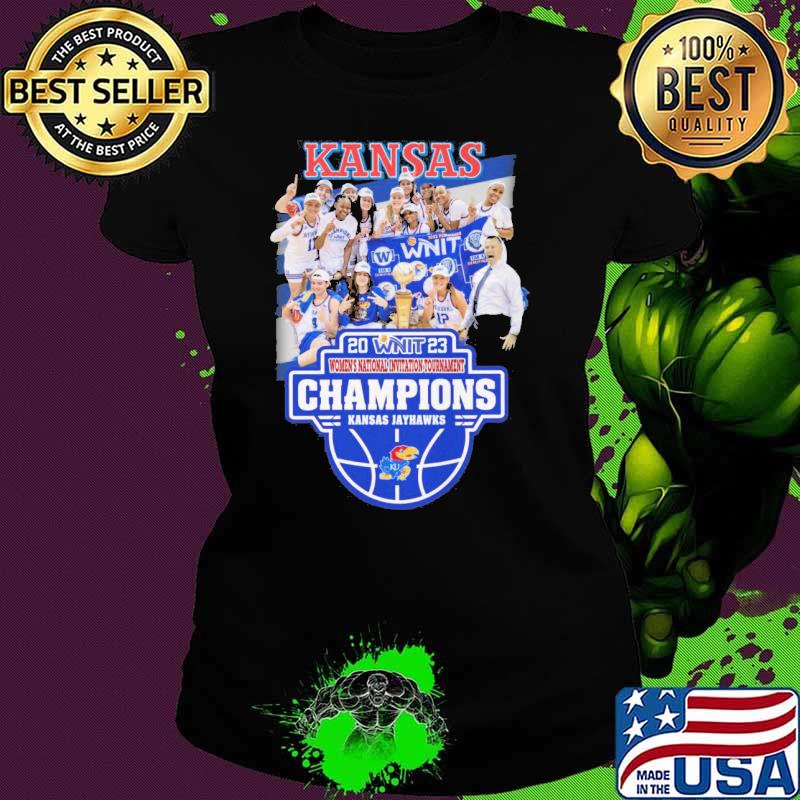 Kansas 2023 women's national invitation tournament champions Kansas Jayhawks s Ladies tee Kansas 2023 women's national invitation tournament champions Kansas Jayhawks s Ladies tee