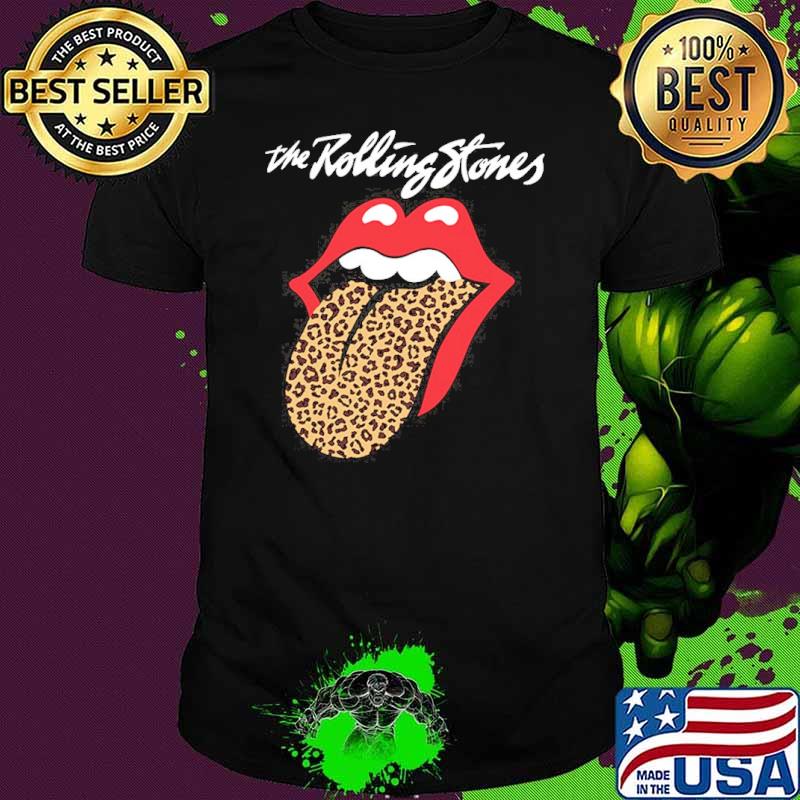 Leopard Tongue the rolling stones shirt