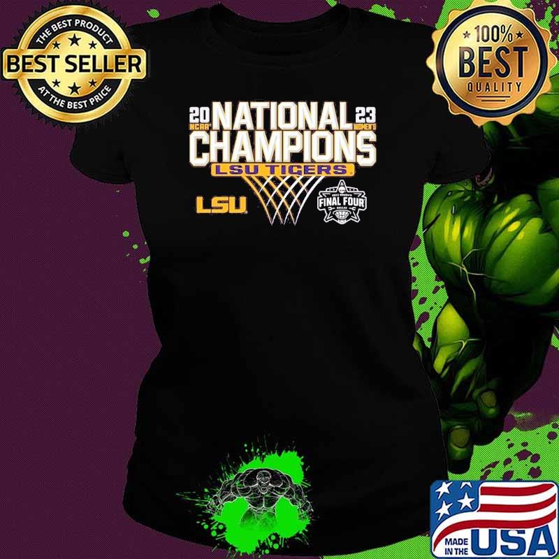 Lsu Tigers Blue 84 2023 Ncaa Womens Basketball National Champions Bracket Final four s Ladies tee Lsu Tigers Blue 84 2023 Ncaa Womens Basketball National Champions Bracket Final four s Ladies tee