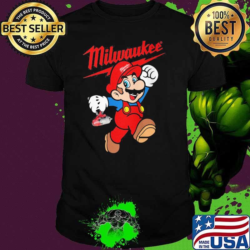 Milwaukee mario mascot shirt