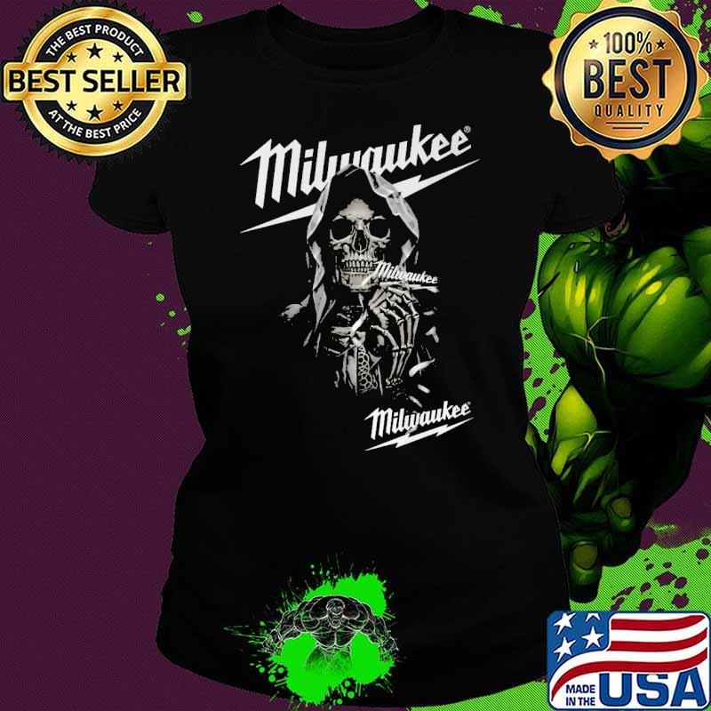 Milwaukee skull halloween s Ladies tee Milwaukee skull halloween s Ladies tee
