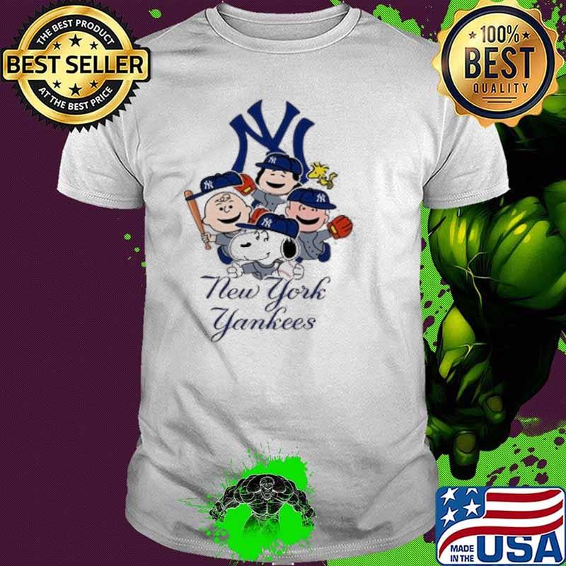 MLB Baseball Snoopy Yankees woodstocks peanut shirt