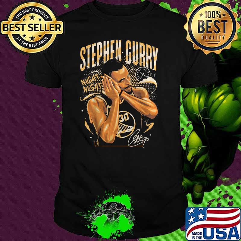 Night Night Steph Curry Golden State Warriors Basketball signature shirt